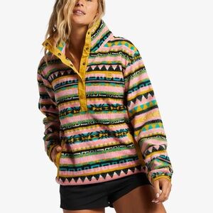 BILLABONG x ADVENTURE DIVISION Fleece Pullover with Yellow Trim
